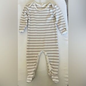 Quincy Mae Ribbed Footie Pajamas - Stripe
